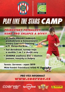 Letní příměstské kempy Coerver Coaching & FC Zbrojovka Brno 2019